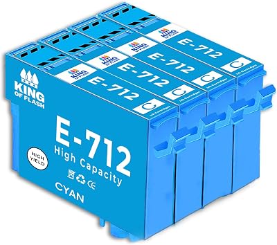 KING OF FLASH Compatible Ink for Epson T0711-T0715 Stylus SX SX218 SX415 S21