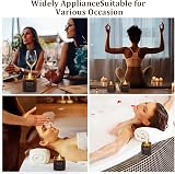 Kinforse Natural Soy Wax Citronella Candles 6 Pack 3.9 oz Jar Outdoor view 5
