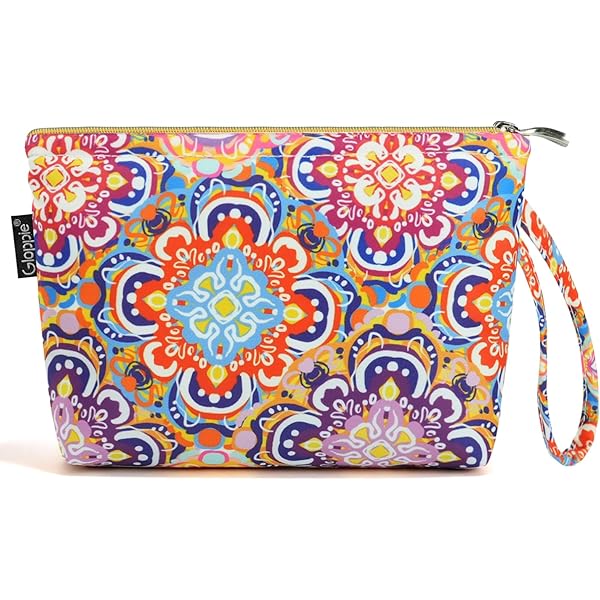 Amazon.com: Colorful Elephant Print Leather Makeup Bag Cute Makeup Pouch  For Women With Zipper Portable Travel Cosmetic Bags 6.7x3x4.3in : Beauty &  Personal Care