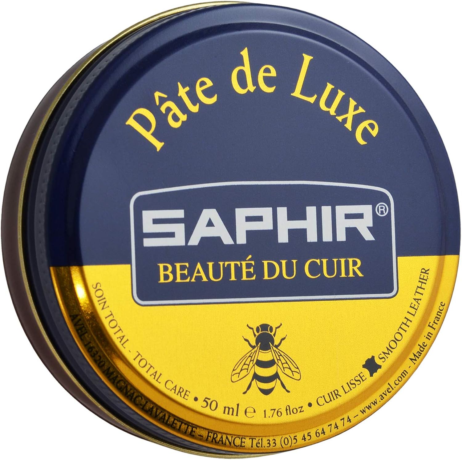 Saphir Pate De Luxe Shoe Polish 50ml - Black: Clothing