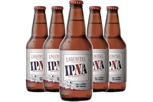 CHROMACAST Lagunitas IPNA 5 Pack Non-Alcoholic IPA Brew - Dealcoholized Craft Beer - 12oz Bottles - Citra, Mosaic, and CTZ hops sourced from Yakima Valley