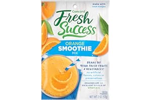 Concord Foods Orange Smoothie Mix - Citrus Flavor with No Artificial Flavors, Colors, or Preservatives - Ideal for Fruit Smoothies - 2 oz Pouch for Healthy Smoothies
