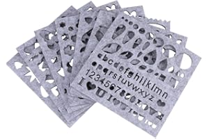 HZTYYIER 7pcs DIY Needle Felting Applique Mold Set for Felt Template Beginner Craft Tool