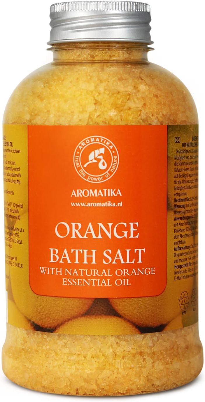 AROMATIKA Orange Bath Salts with Natural Essential Oil