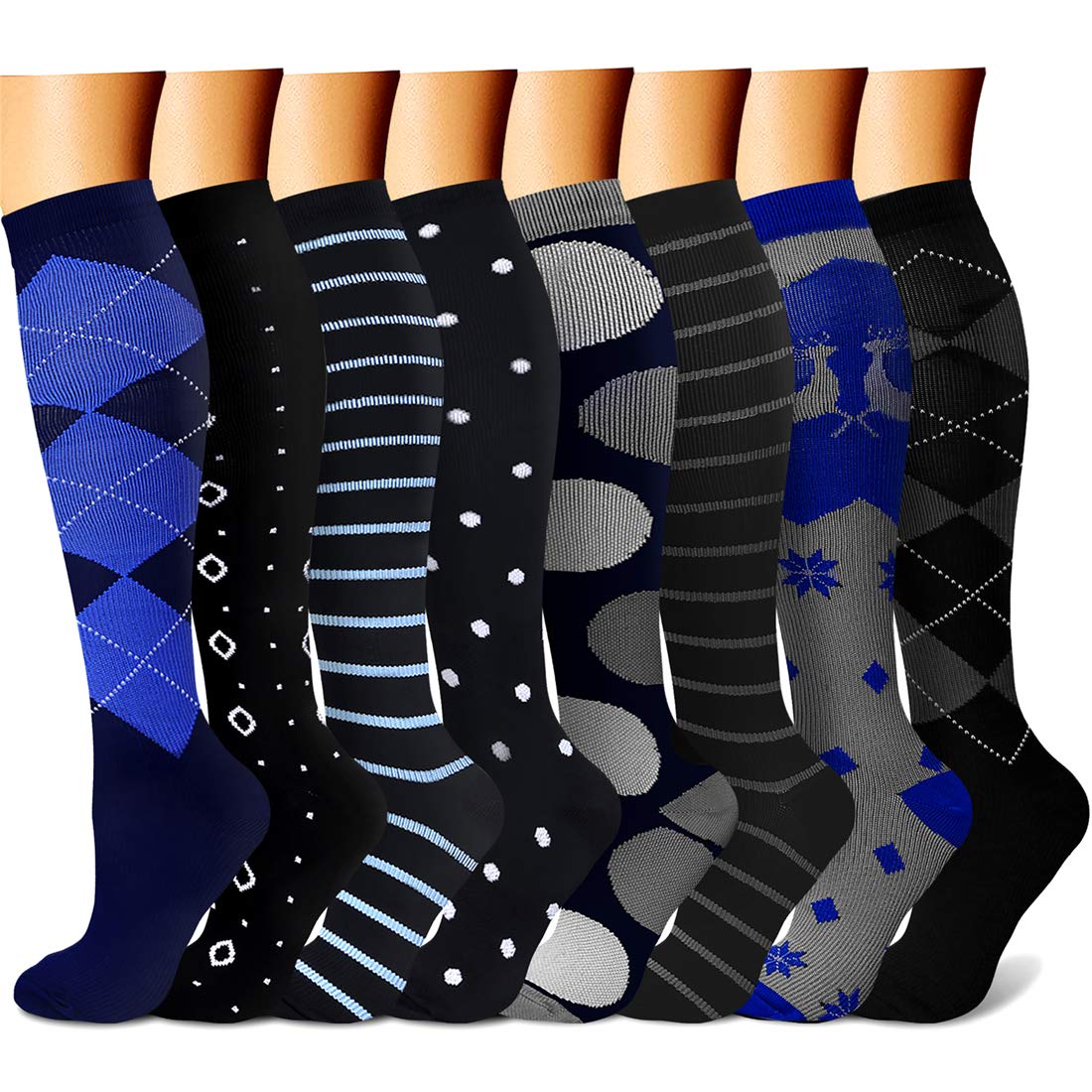 CHARMKING Compression Socks for Women & Men
