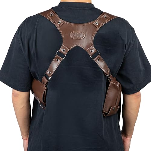 Xcoser Uncharted Nathan Drake Shoulder Holster Deluxe PU Cosplay