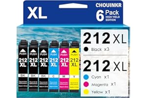 212XL Ink Cartridges Latest Upgrade Remanufactured for Epson 212XL Ink Cartridges Use with Expression XP-4100 XP-4105 Workfor