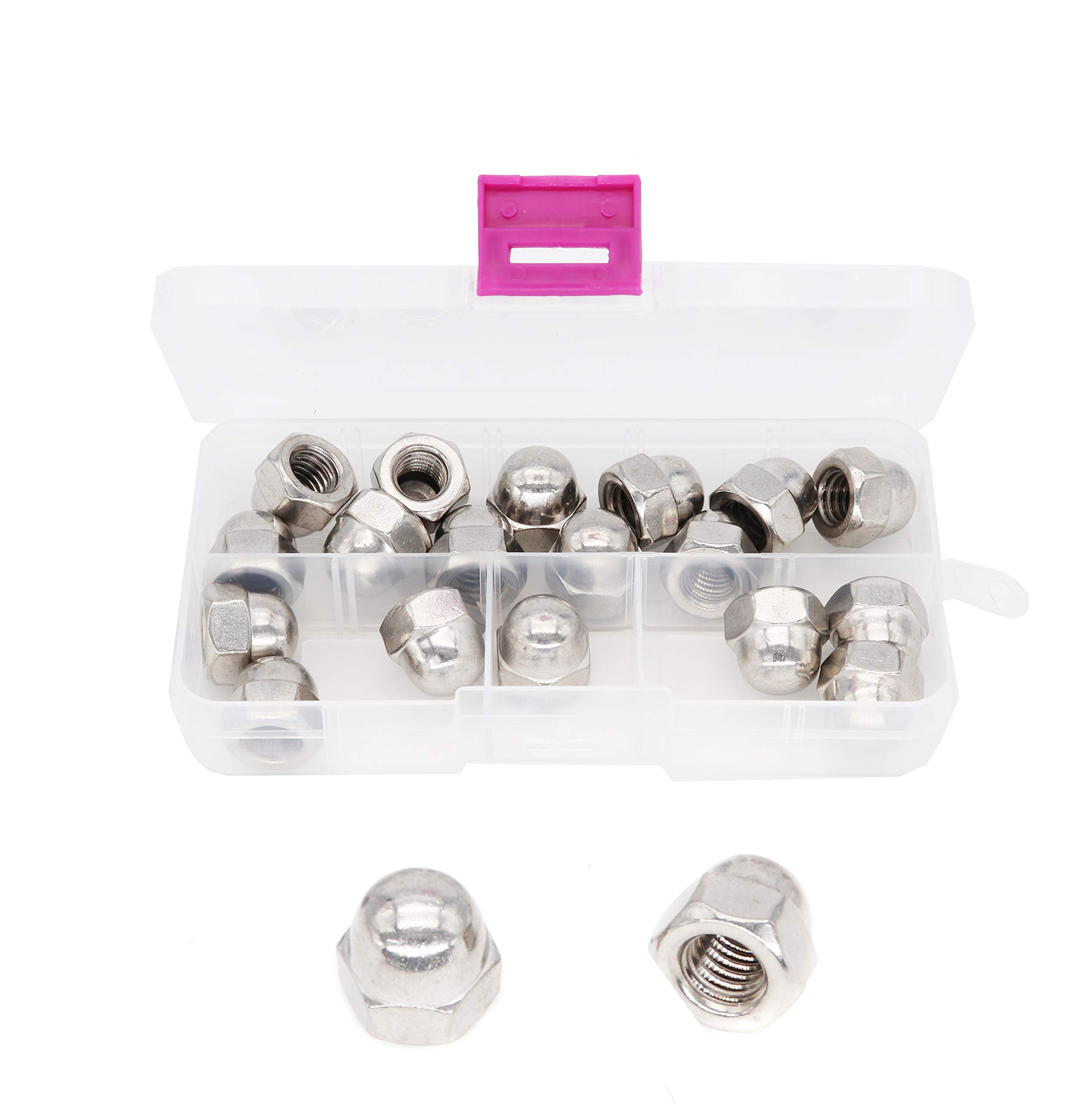 binifiMux 20-Pack 7/16-14 Inch 304 Stainless Steel / 18-8 Acorn Cap Nuts