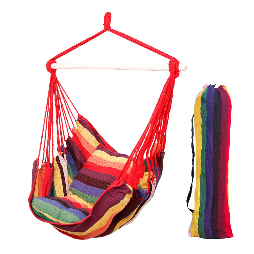 Hanging Hammock Chair, Vanfree Porch Swing Seat Sky Chair for Patio Bedroom Dorm Porch Tree