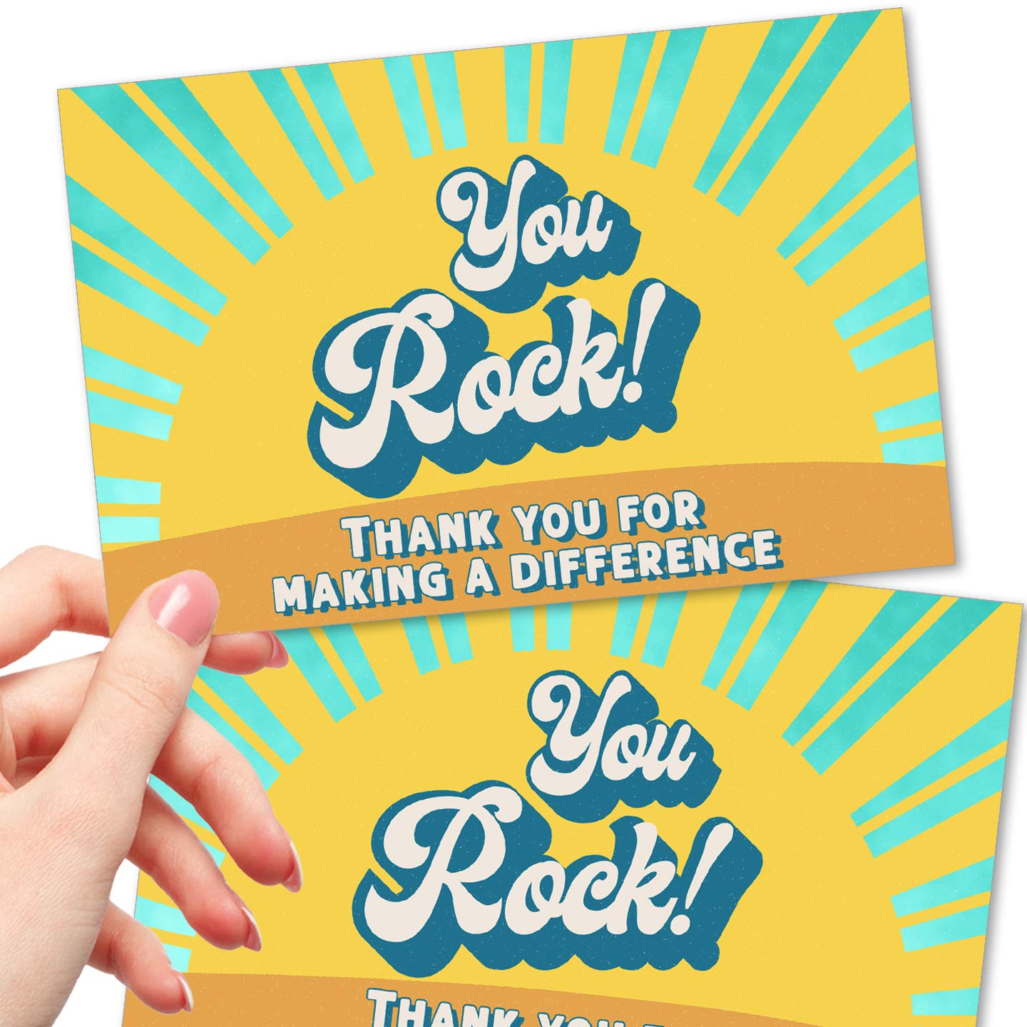 Buy 50 Large You Rock Postcards Kudos Appreciation Note Cards for