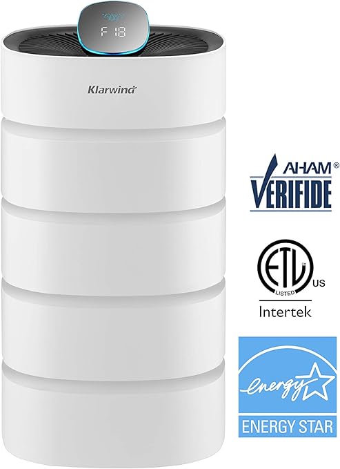 Klarwind Alexa Kompatibler Luftreiniger Fur Zuhause Hepa Aham Gepruft Hochleistungs Luftreiniger Fur Grossere Raume 426sqft 426sqft Amazon De Kuche Haushalt