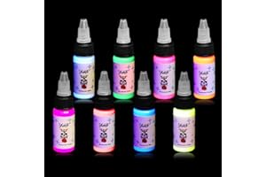 Tattoo Ink Set - Tattoo Inks Pigment Kit, Professional Tattoos Fluorescent Ink & Tattooing Equipment for 3D Makeup Beauty Ski