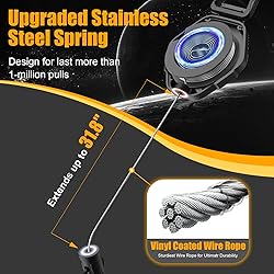Oaridey Magnetic Retractable Keychain, Heavy Duty
