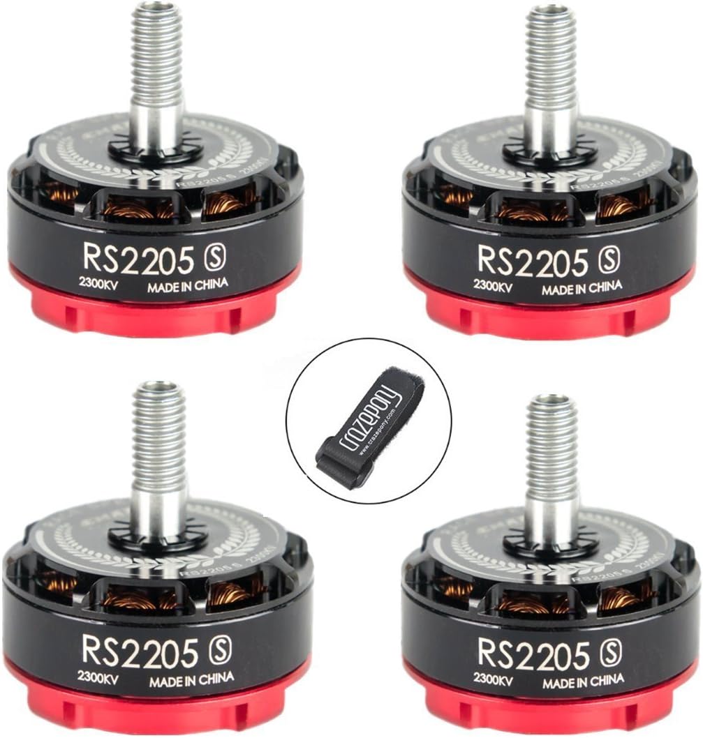 4pcs EMAX RS2205-S 2300KV Brushless Motor CW for X210 QAV250 QAV300 FPV Racing Drone Mini Quadcopter by Crazepony-UK