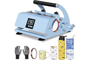 OIIEE 30OZ Tumbler Heat Press Machine 110V Auto Timer Cup Mug Heat Press Machine for 9 OZ 11 OZ 15 OZ 16 OZ 20 OZ 30 OZ Sublimation Straight Tumbler Bottles,Ceramic Mugs,Glass Cans Heat Transfer Print