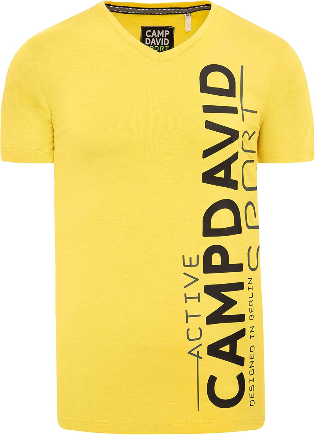 Camp David Herren Sport TShirt mit VNeck und Dull Print Amazon.de