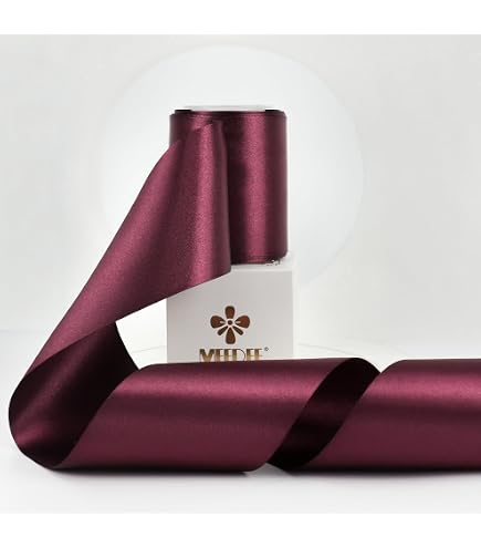 thumbnail image 2 of ITIsparkle 1\" Inch Double Faced Satin Ribbon 25 Yards With Gold... 2 of 12