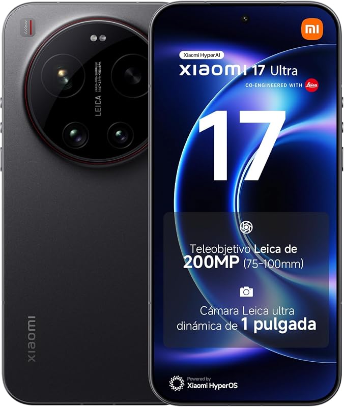 17 Ultra Smartphone de 16+512GB Negro Teleobjetivo Leica de 200 MP