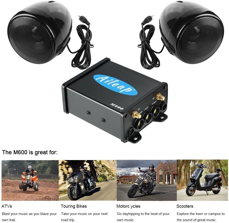 aileap motorcycle speakers