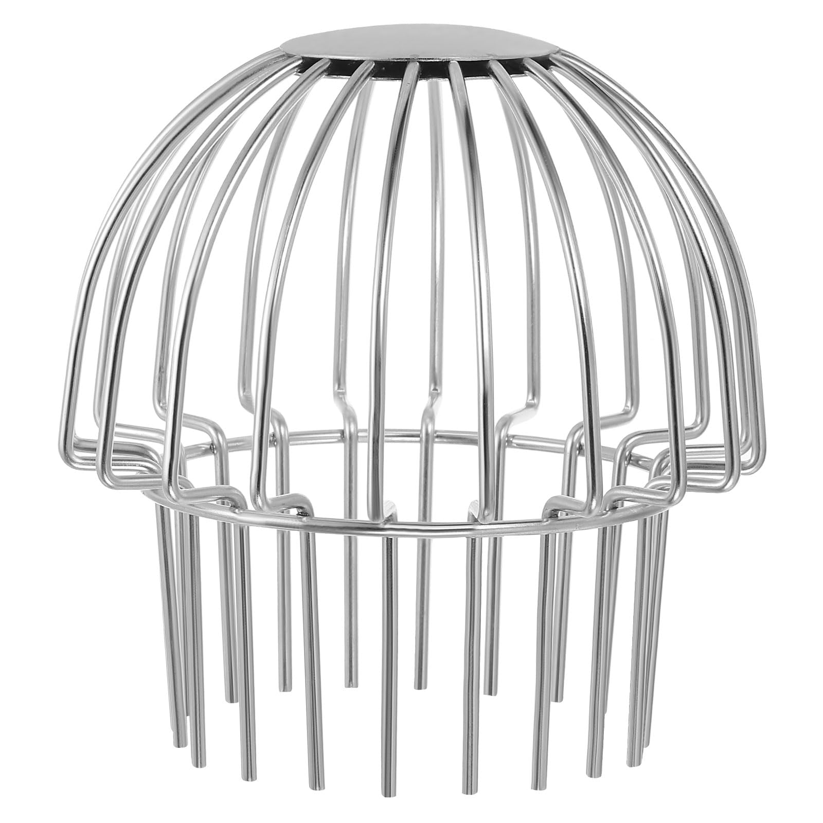 PATIKIL Gutter Guard, 304 Stainless Steel Down Pipe Filter, Anti-Blocking Line Cap Drain Cover Downspout Protector for Blockage Leaves Debris, 4 Inch
