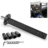 HTRACING Katana Gear Shift Knob Samurai Sword Shifter Knob Universal Fit for Manual Cars with Adapters Black（26cm）