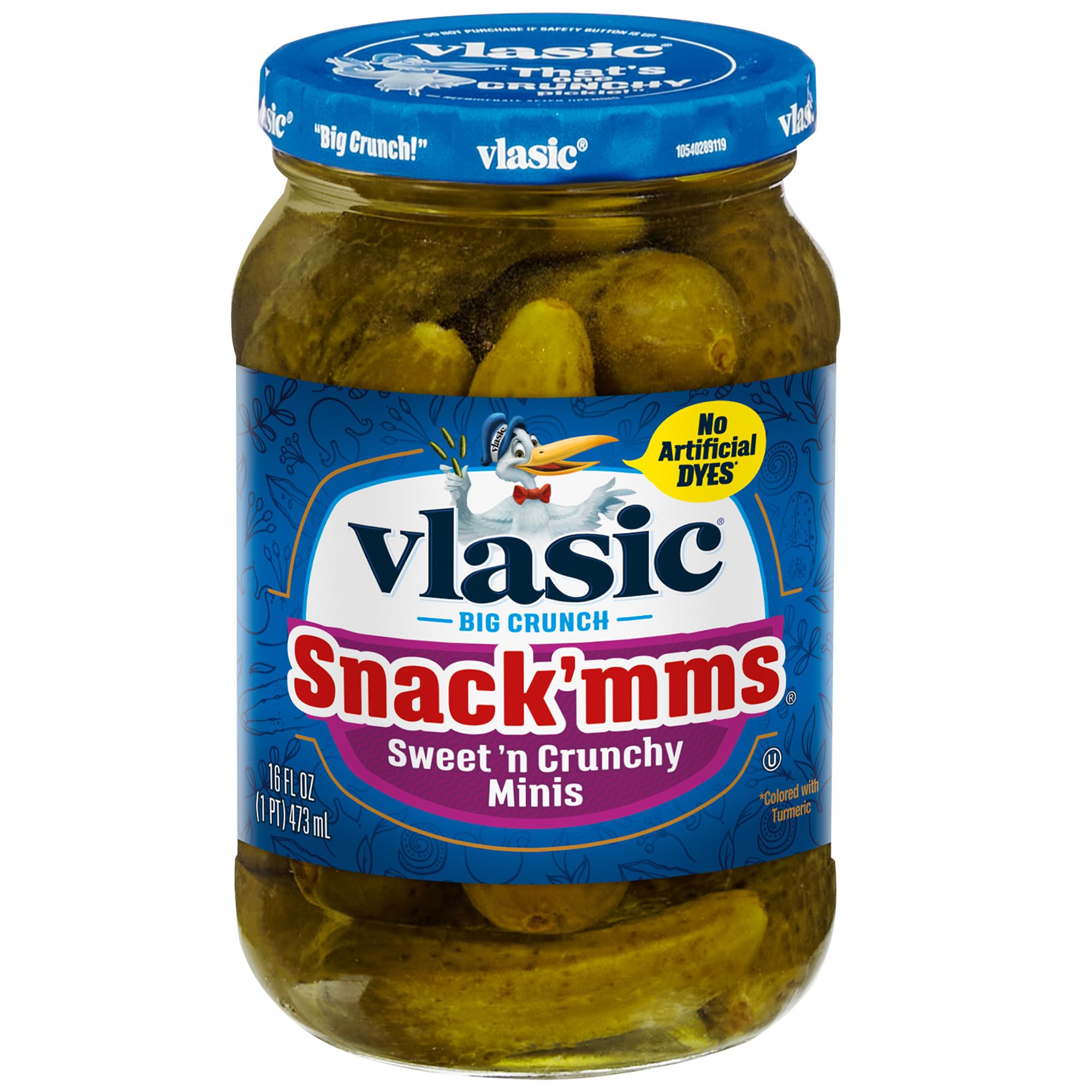 Vlasic Snack'mms Sweet'n Crunchy Mini Pickles, 16
