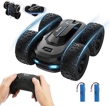 Eachine Ec10 Coche Radiocontrol Coche Teledirigido Coches De Juguete Mini Coche De Control Remoto 15 Km H Anfibio 360 Rotacion Rc Stunt Coche Juguetes Amazon Es Juguetes Y Juegos