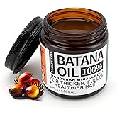 Batana Oil for Hair Growth Dr. Sebi 100% Natural, Unrefined and Organic Batana Oil from Honduras, for Frizz, Split Ends, Texture & Shine, 4.06 Ounce Jar