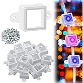 72 Set Mount for Govee Outdoor Lights H705 LED Light Mounting Bracket Clip with 144 Screws Waterproof Mounting Clips Compatible with Govee (Model H705),Fit for 100Ft Light,White