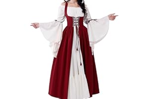 Spooktacular Creations Halloween Renaissance Costume Women, Renaissance Corset Dress, Plus Size Medieval Chemise for Cosplay