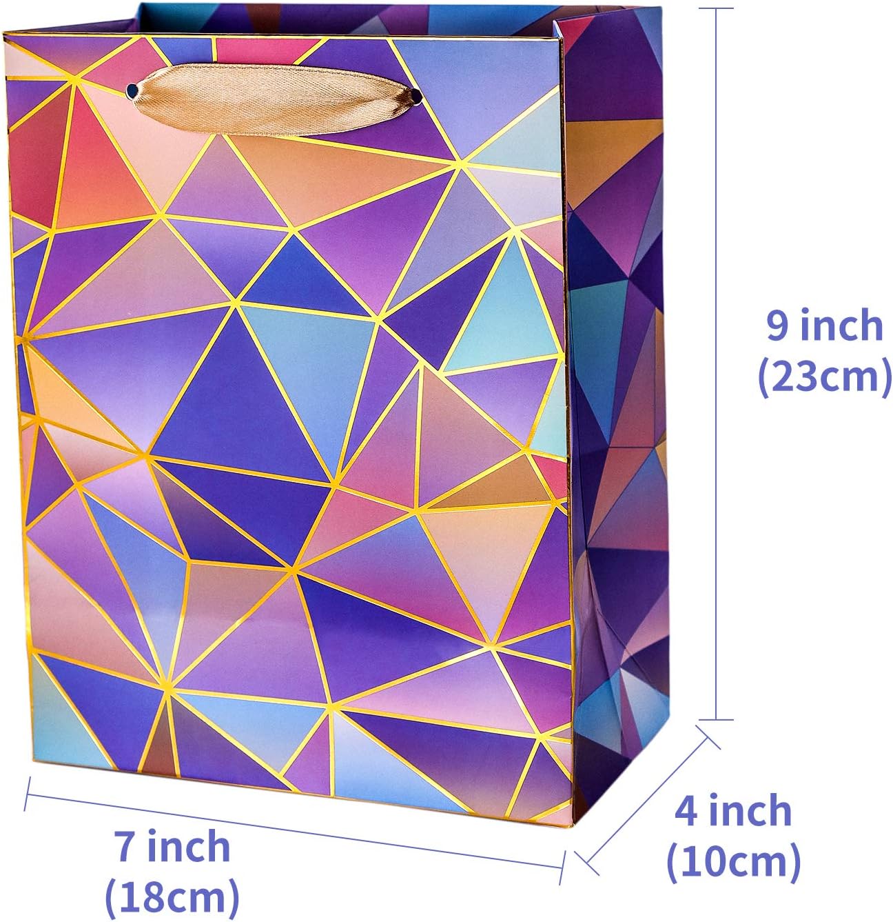 Gift Bags Medium Size Set, 5 Pack Assorted Small Bulk Birthday Gift Wrapping Bag with Tissue Paper for Men Women Girls Baby Bridal Shower Present Bag for Anniversary Party: Everything Else