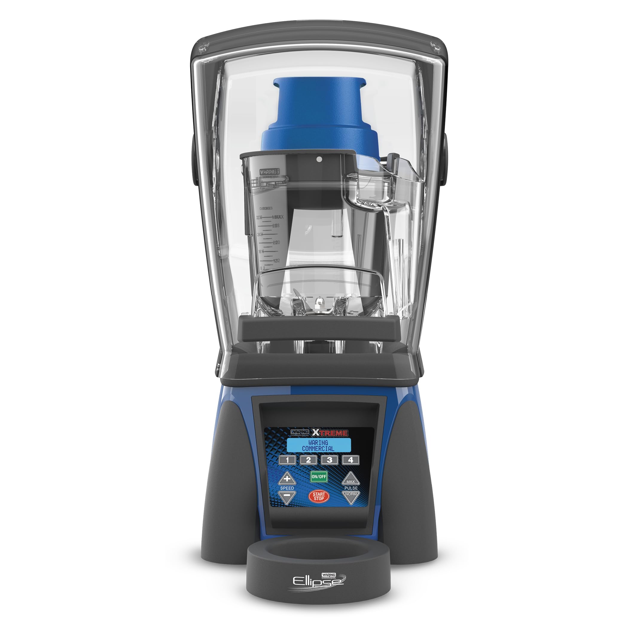 Waring Commercial Ellipse Professional Blender, Heavy Duty Dual Motor, Quiet Sound Shield, Sealed Programmable Keypad, 32 Oz Capacity, Food and Smoothies, Foodservice Grade for Restaurants and Cafes