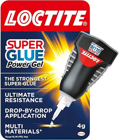 Loctite Super Glue Power Gel 4 g Clear Flexible Non-Drip Adhesive