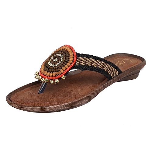 Brown Slip-on Sandals