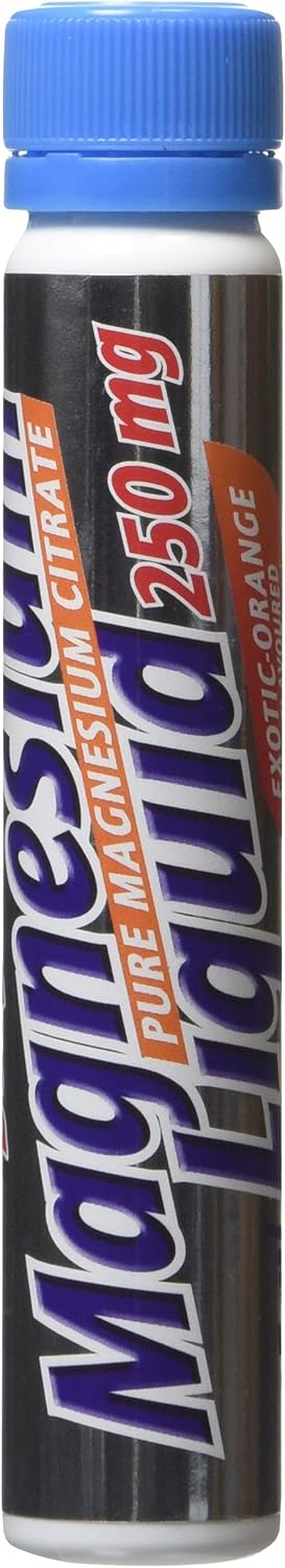 Weider Magnesium liquid packs, 20 ready to go ampoules, Exotic Orange
