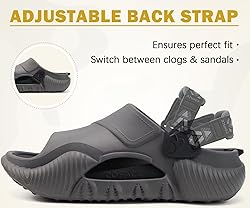 COFACE Mens Clogs with Arch Support Orthopedic