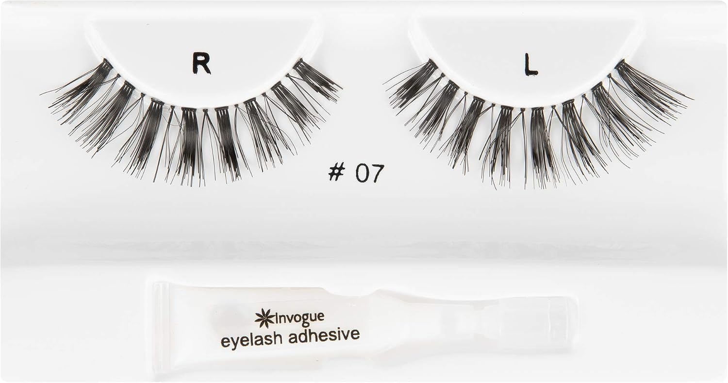 Invogue Volumise False Eyelashes #7, Black, 2 count (Pack of 1) - Image 5