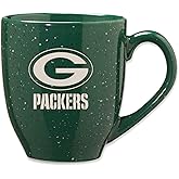 Rico Industries NFL Football 16 oz Team Color Laser Engraved Speckled Ceramic Coffee Mug