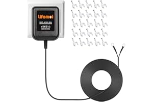 Transformer 24V/500mA Adapter with 16.5ft Charging Cable for Video Doorbell,Compatible with Ring/Blink Video Doorbell,Wyze,Go