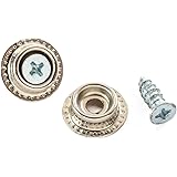 JEGS Replacement Seat Snap & Screw Set | Fits JEGS Brand Pro High Back & Pro High Back II Race Seat Covers | Includes Two Snaps And Two Screws