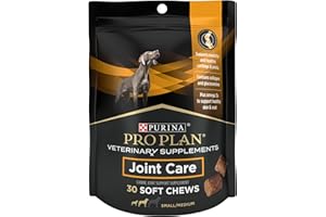 PRO PLAN VETERINARY DIETS Purina Pro Plan Veterinary Small Breed Dog Joint Care Supplement with Glucosamine, Chondroitin, and Collagen to support Hip and Joint Health – 30ct Pouch
