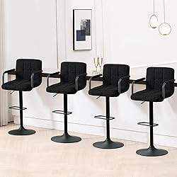 Furniliving Bar stools Set of 4, Bar stools, Swivel