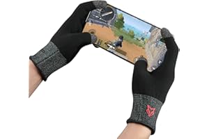 rinsfox Fox Professinal Game Gloves,Ultra-Thin TouchScreen Gloves, Nano-Silver Fiber Material,Anti-Slip Grip Gloves For Mobile Gaming [Adult Size]