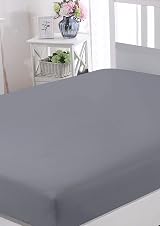 Sapphire Collection 300 Thread Count Egyptian Cotton Fitted Sheets - Grey view 6