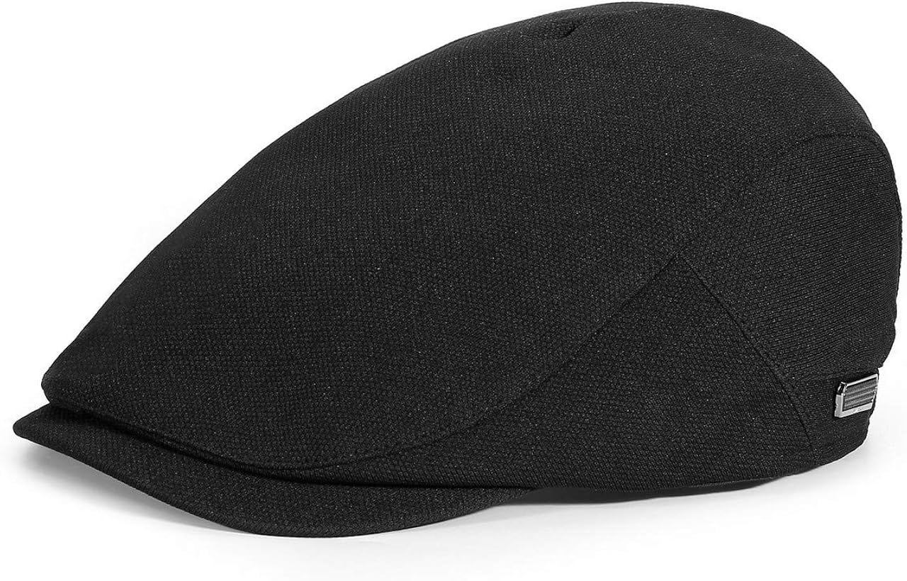 FALETO Men's Flat Ivy Gatsby Newsboy Hat Summer Driving Cabbie Hunting Cap Black at  Men’s Clothing store