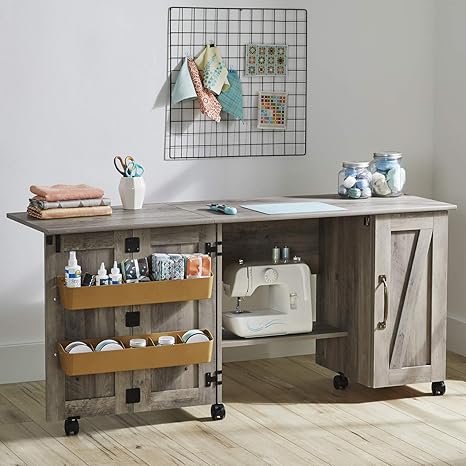 rustic gray changing table