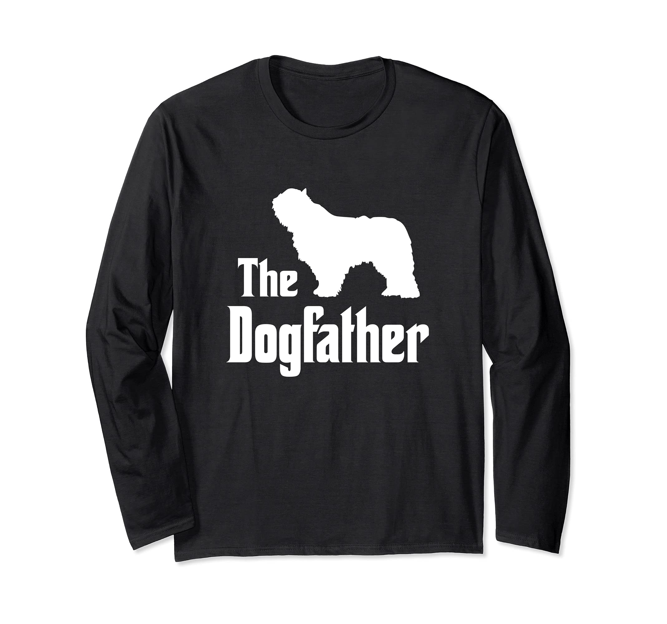The Dogfather - funny dog gift, funny Komondor Long Sleeve T-Shirt