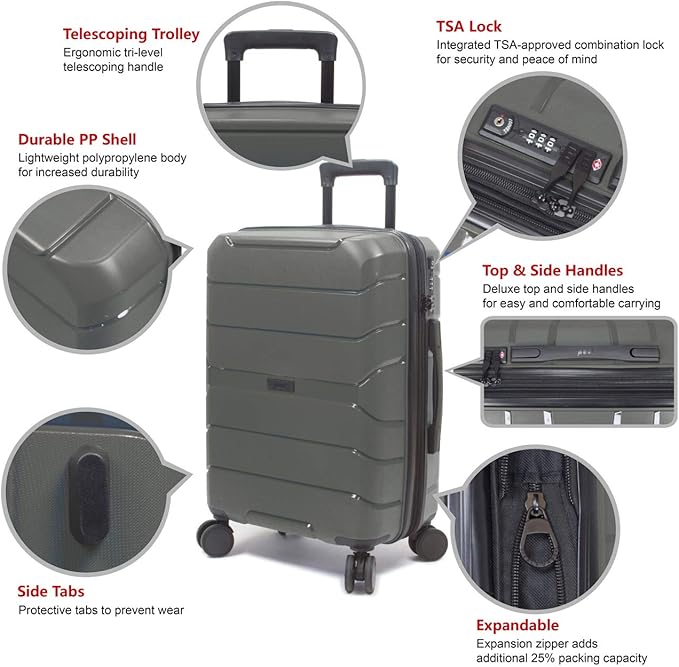 polypropylene luggage durability