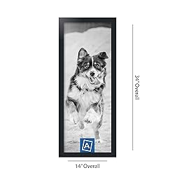 ArtToFrames 12x32 Inch Black Picture Frame, This