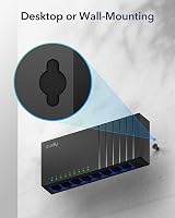 Cudy GS108D 8-Port Gigabit Unmanaged Ethernet Switch Rj45 Plug Play Fanless view 7